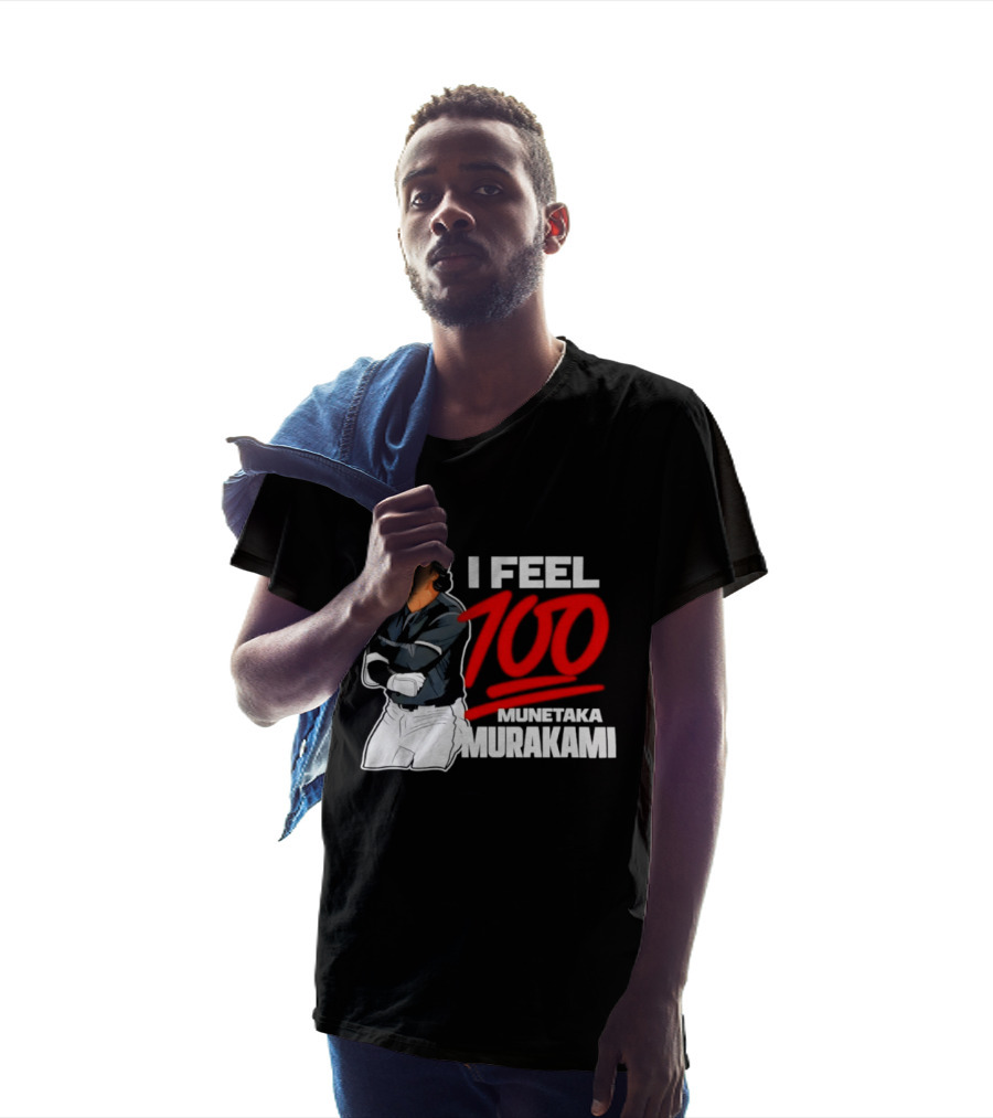 I Feel 100 Munetaka Murakami Baseball MLB Black T-Shirt