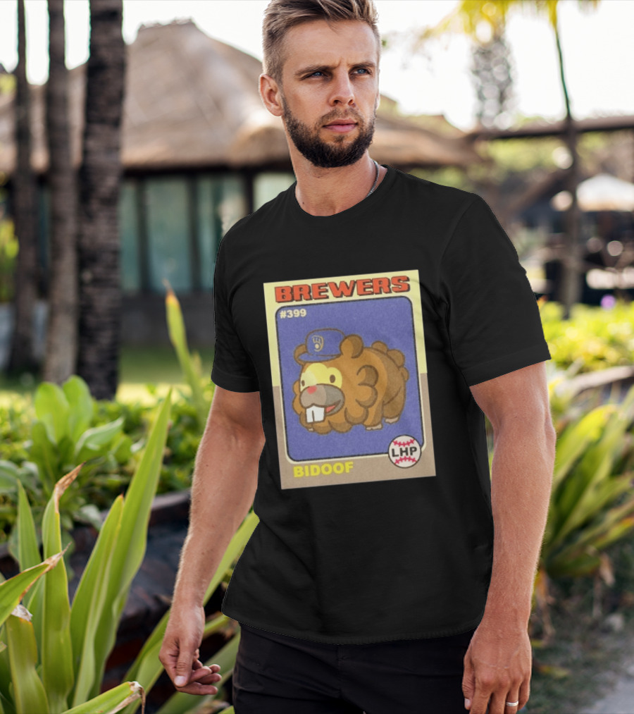 Brewers Bidoof Baseball Card #399 LHP T-Shirt