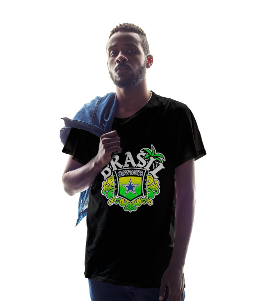 Brasil Cowboys Brazil Badge Palm Stars T-Shirt