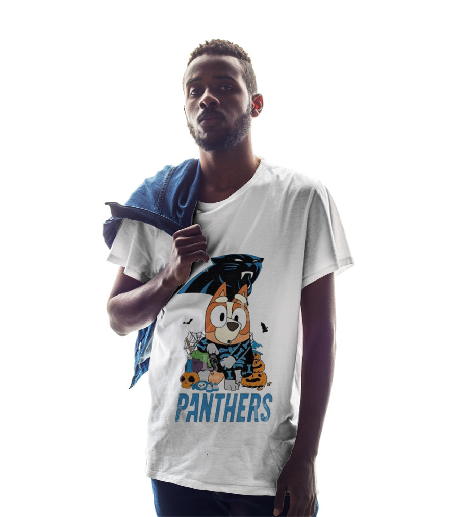 Carolina Panthers Bluey Halloween 2026 Fun Fan Collab T-Shirt