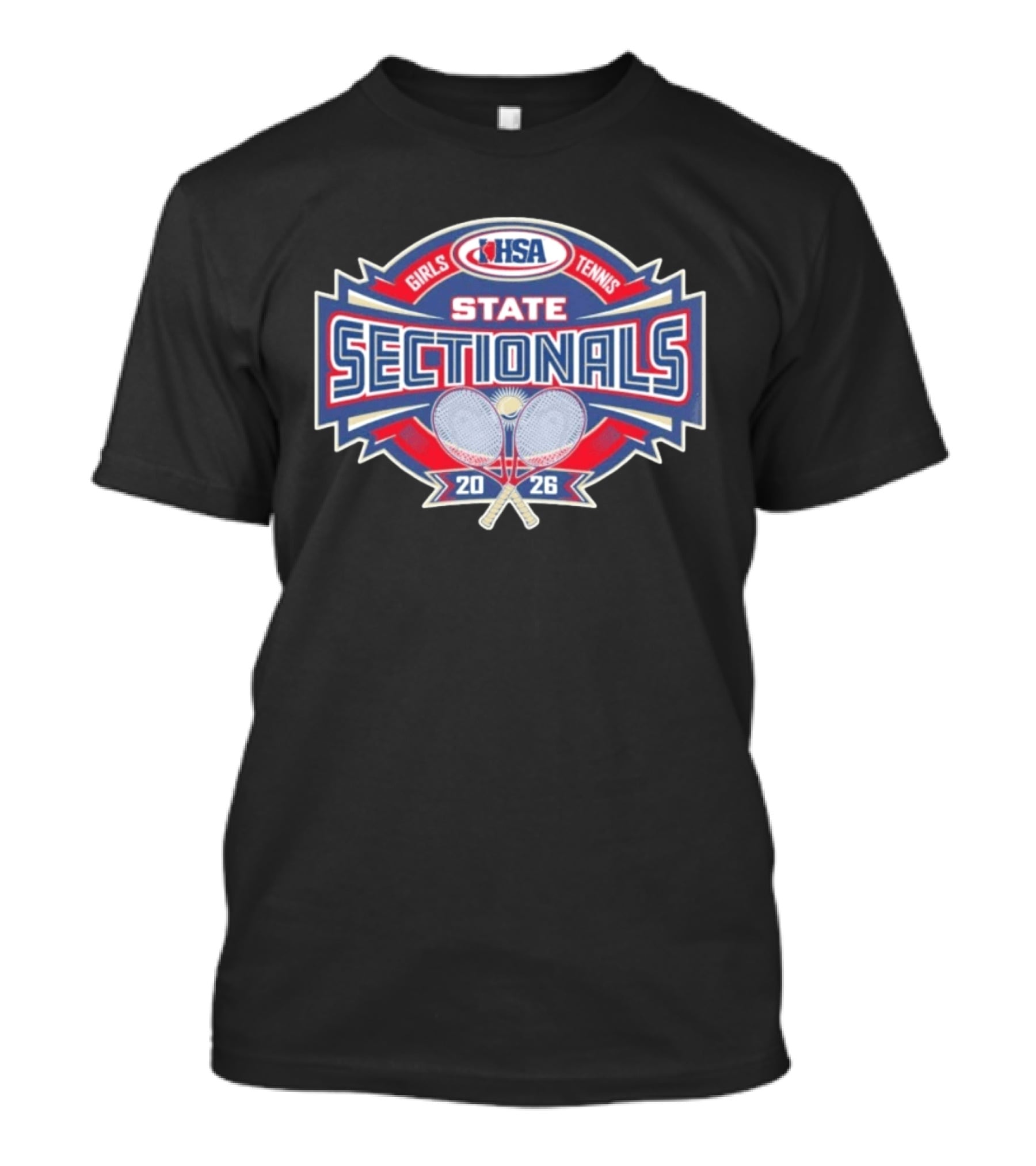 IHSA Girls Tennis State Sectionals 2026 T-Shirt