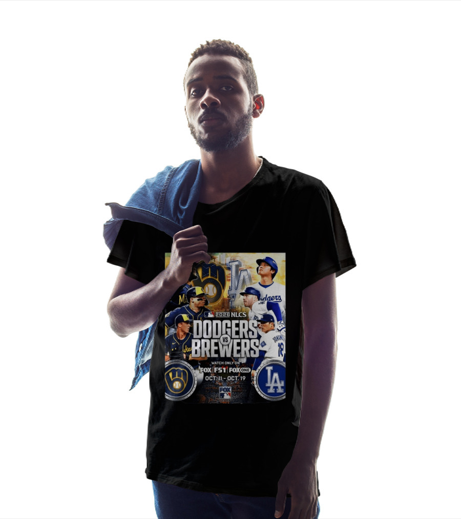 2026 NLCS Dodgers Vs Brewers MLB Showdown On Fox Oct 11 19 T-Shirt