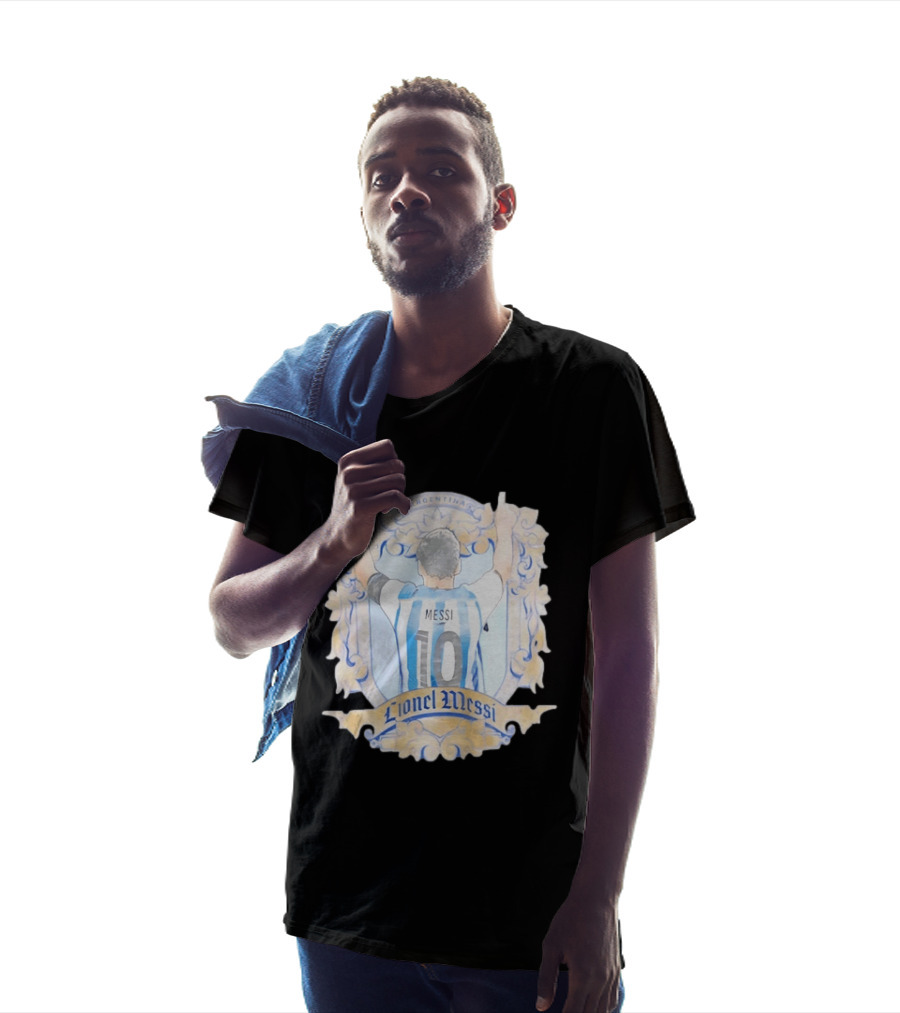 Lionel Messi Argentina Number 10 Football Jersey T-Shirt