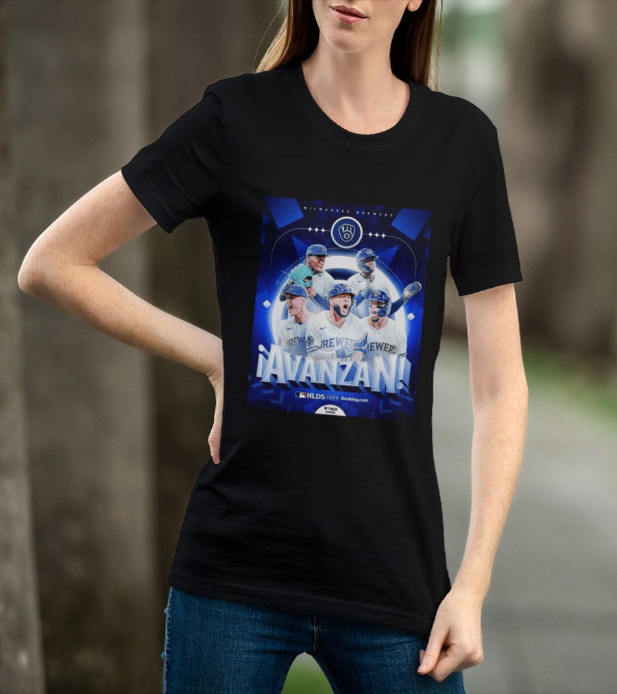 Milwaukee Brewers NLDS 2026 Avanzan MLB Playoffs Celebration T-Shirt