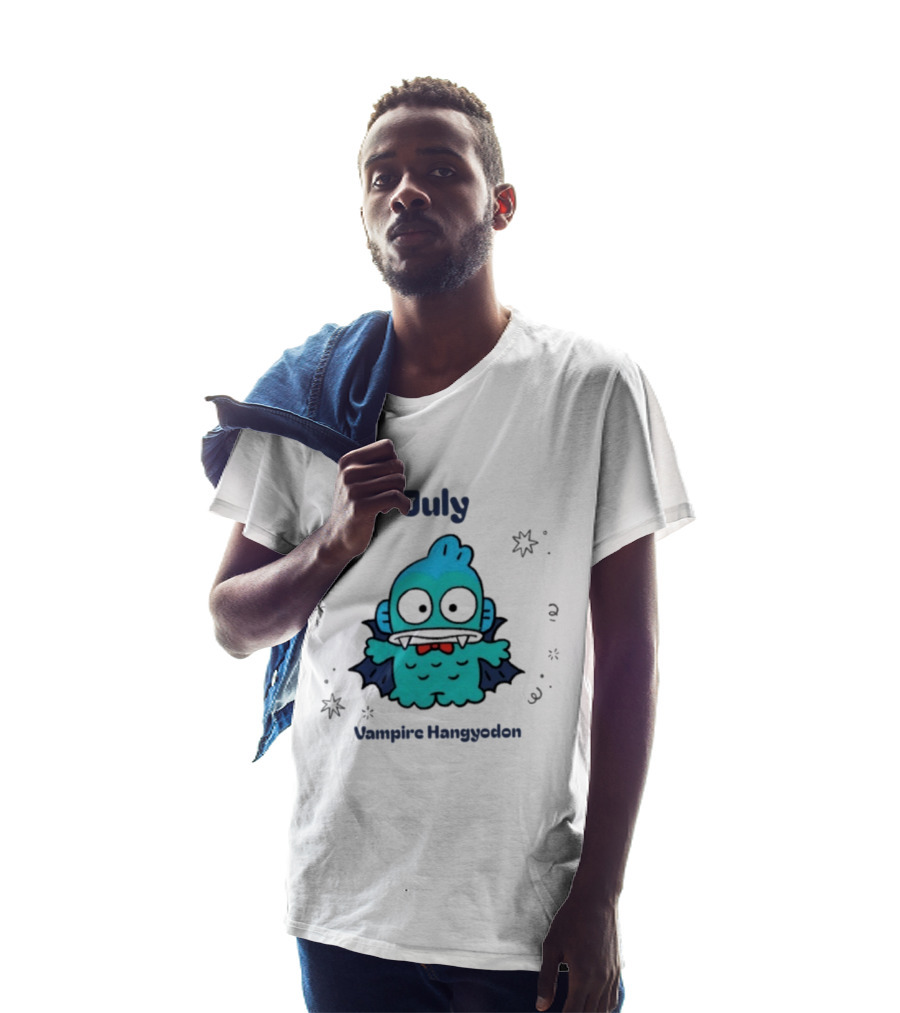 July Vampire Hangyodon Spooky Sanrio Halloween T-Shirt
