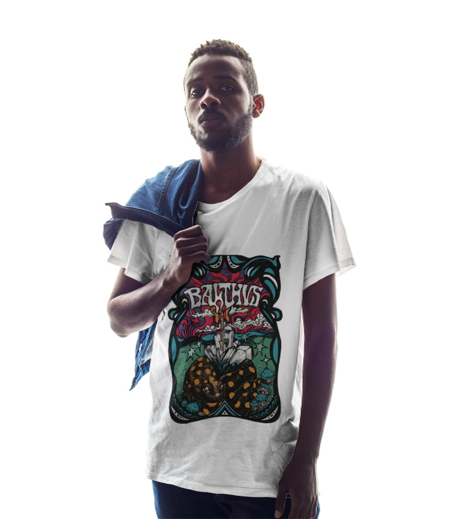 Balthvs Psychedelic Artwork With Crystals And Tortoise T-Shirt