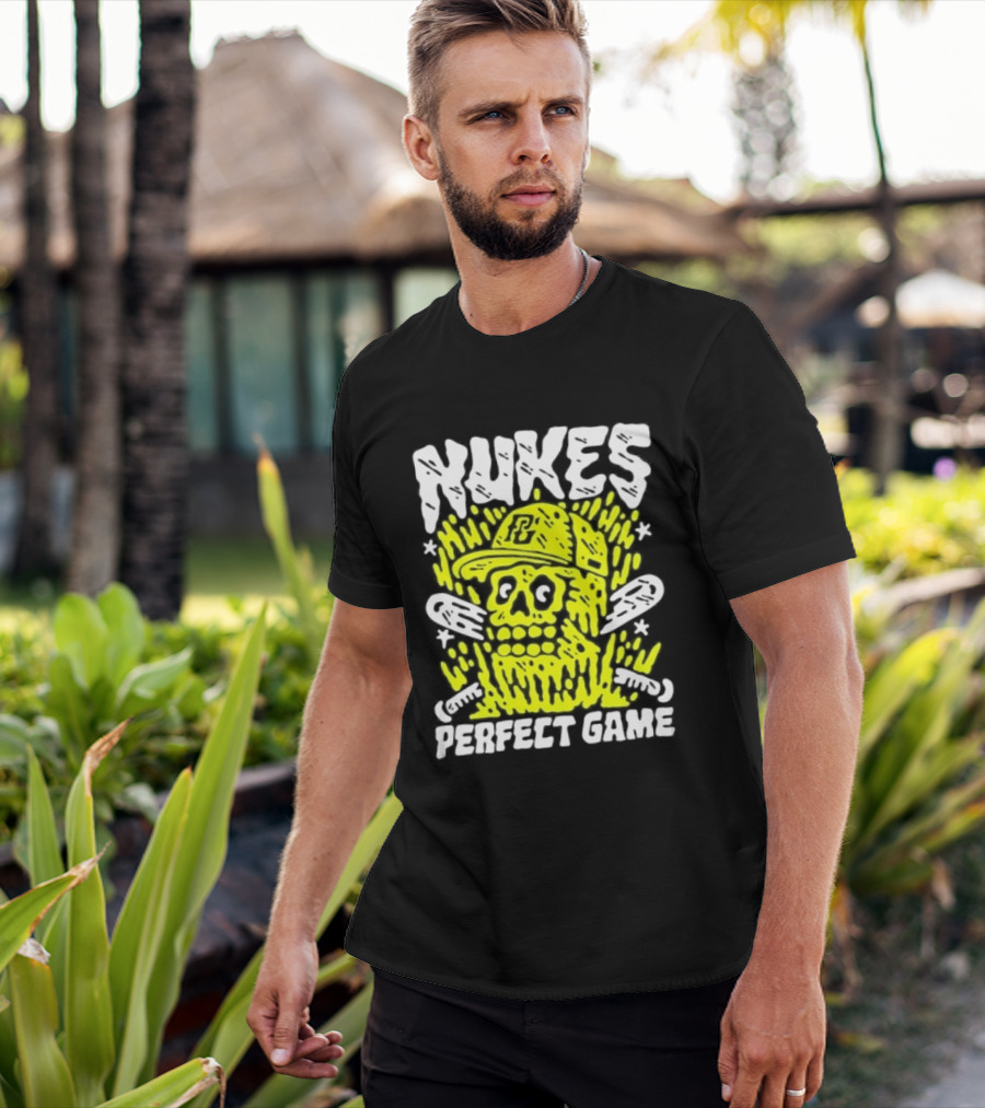 Nukes PC Skull Baseball Perfect Game T-Shirt