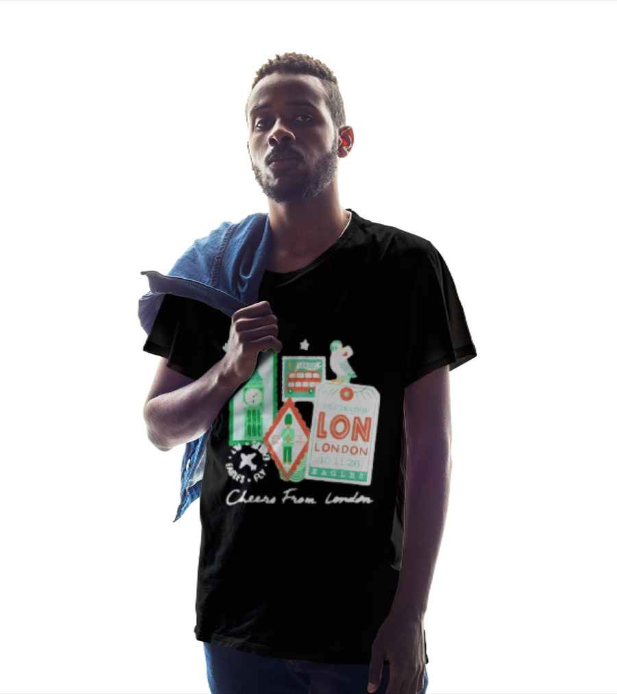 Philadelphia Eagles Destination London 101126 Cheers London T-Shirt