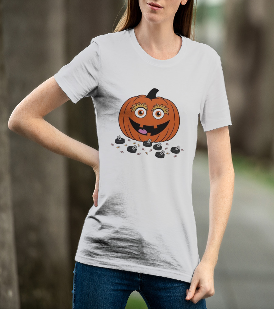 Gritty Philadelphia Flyers Pumpkin Halloween Jack O' Lantern Hockey T-Shirt