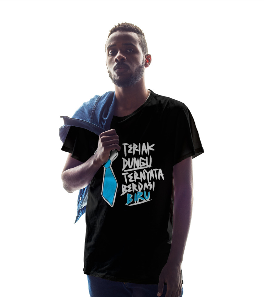 Teriak Dungu Ternyata Berdasi Biru Meme Indonesia T-Shirt