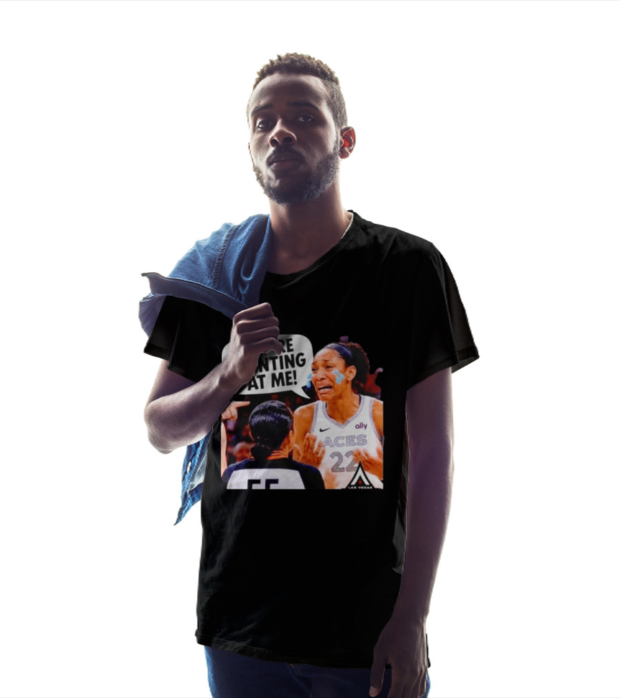 Las Vegas Aces No 22 They're Pointing At Me Meme T-Shirt