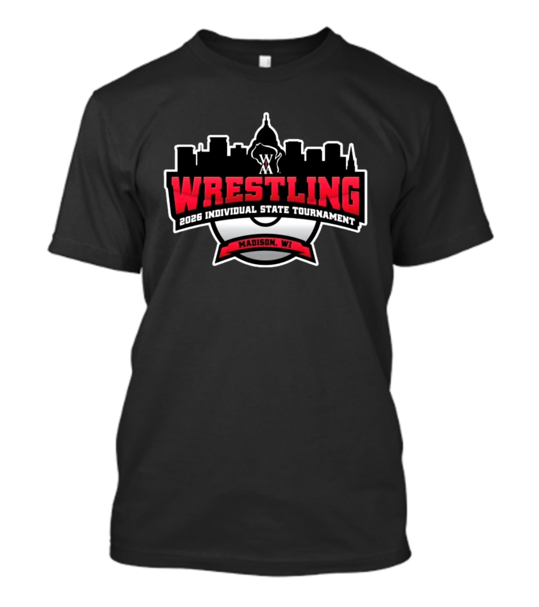 2026 WIAA Wrestling Individual State Tournament Madison WI T-Shirt
