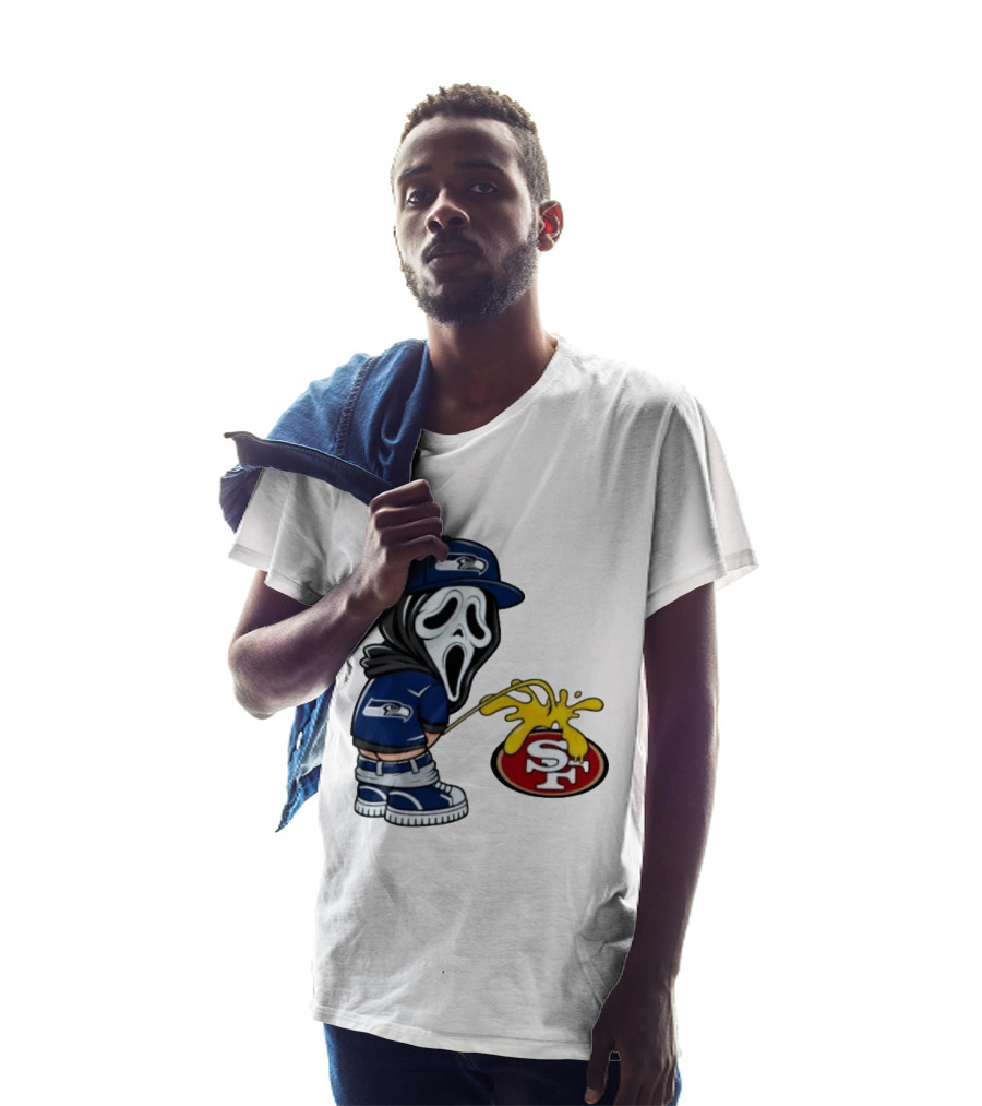 Seattle Seahawks Ghostface Fan Rivalry With San Francisco 49ers T-Shirt