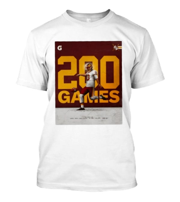 200 Games Tress Way 200 Games Club Washington Commanders T-Shirt