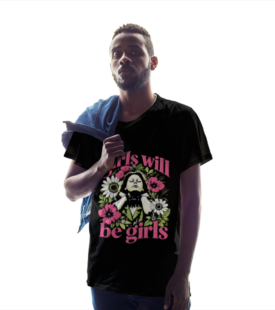 Girls Will Be Girls Linda Blair Floral Head Back T-Shirt