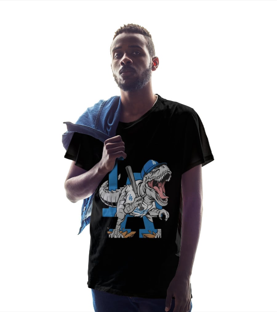 Los Angeles Dodgers Dinosaur Collaboration With LA Baseball Team T-Shirt