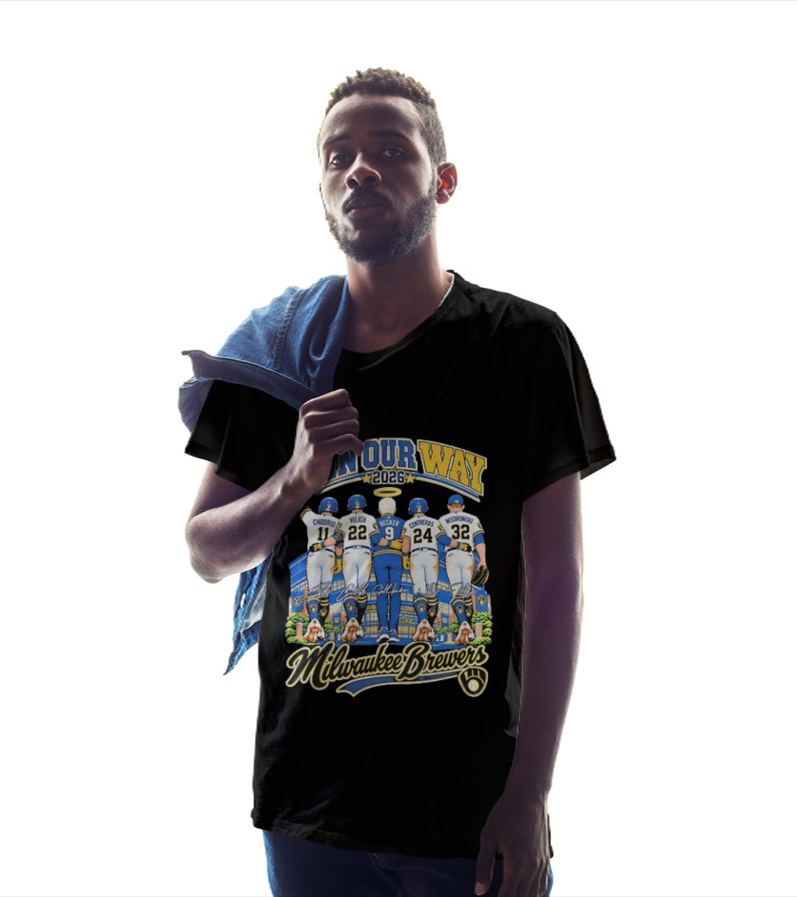 Milwaukee Brewers Win Our Way 2026 Chourio Yelich Becker Contreras Wisdrowski Team Unity T-Shirt