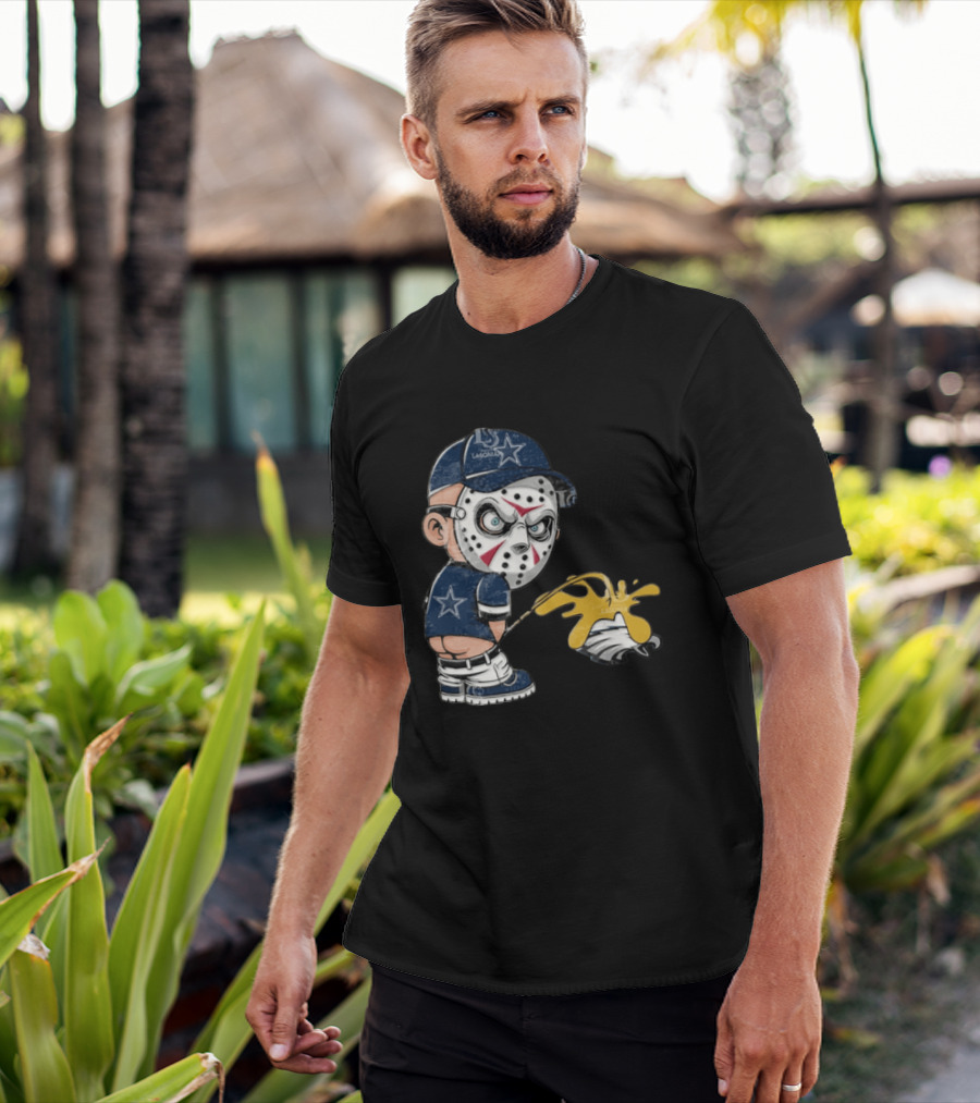 Dallas Cowboys Jason Voorhees Pissing On Philadelphia Eagles T-Shirt