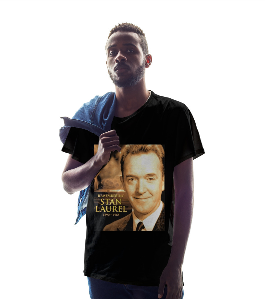 Remembering Stan Laurel 1890 1965 Vintage Theater T-Shirt