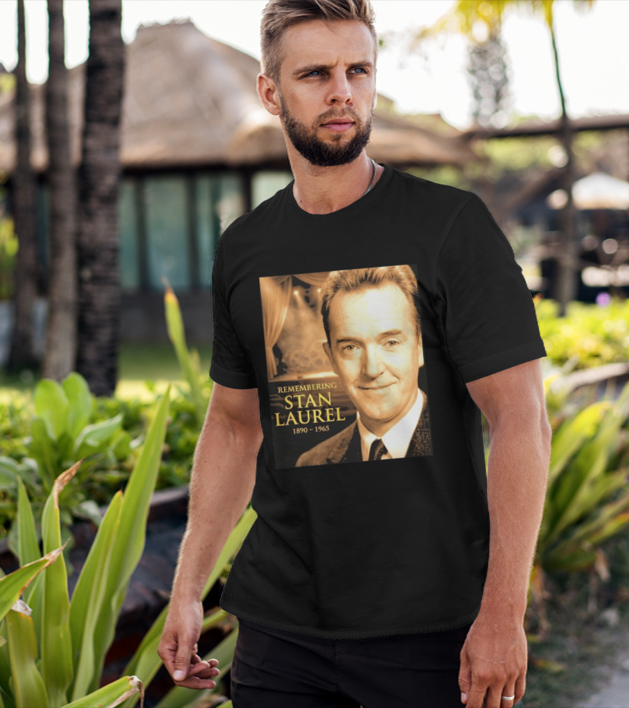 Remembering Stan Laurel 1890 1965 Vintage Theater T-Shirt