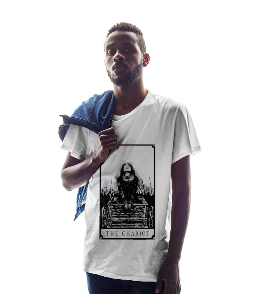 The Chariot Tarot Card Occult Divination Mystical Art Tarot Reading T-Shirt