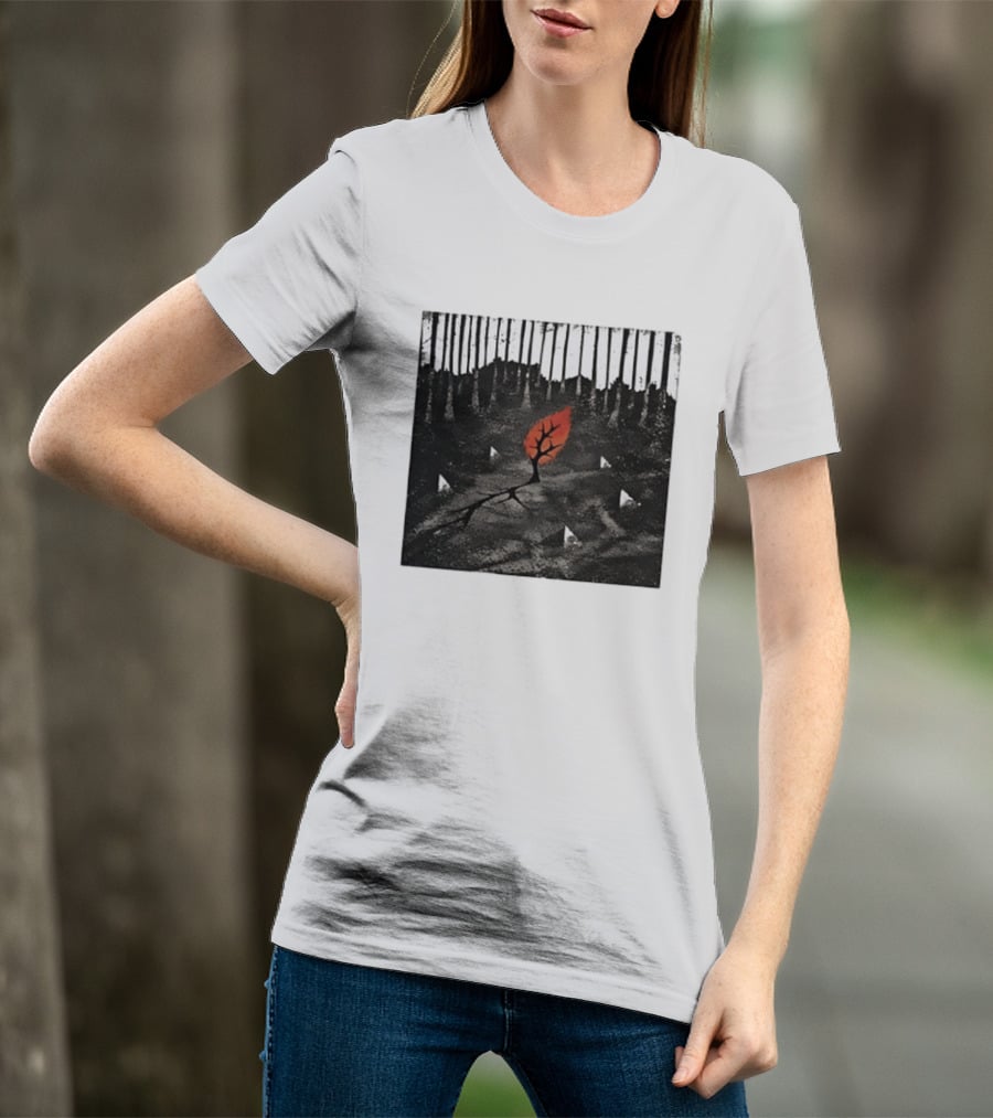 Sleeping With Sirens Tree Forest Alternative Rock Red Leaf T-Shirt