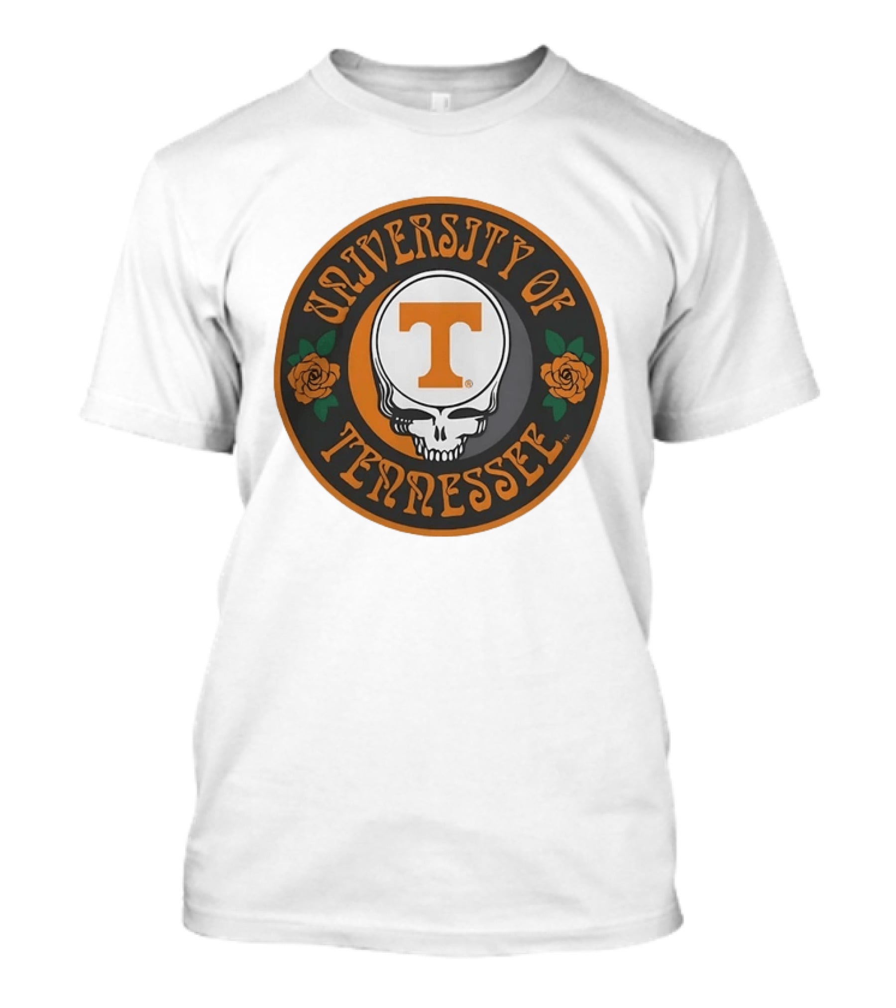 University Of Tennessee Grateful Dead Steal Your Face Skull Roses T-Shirt