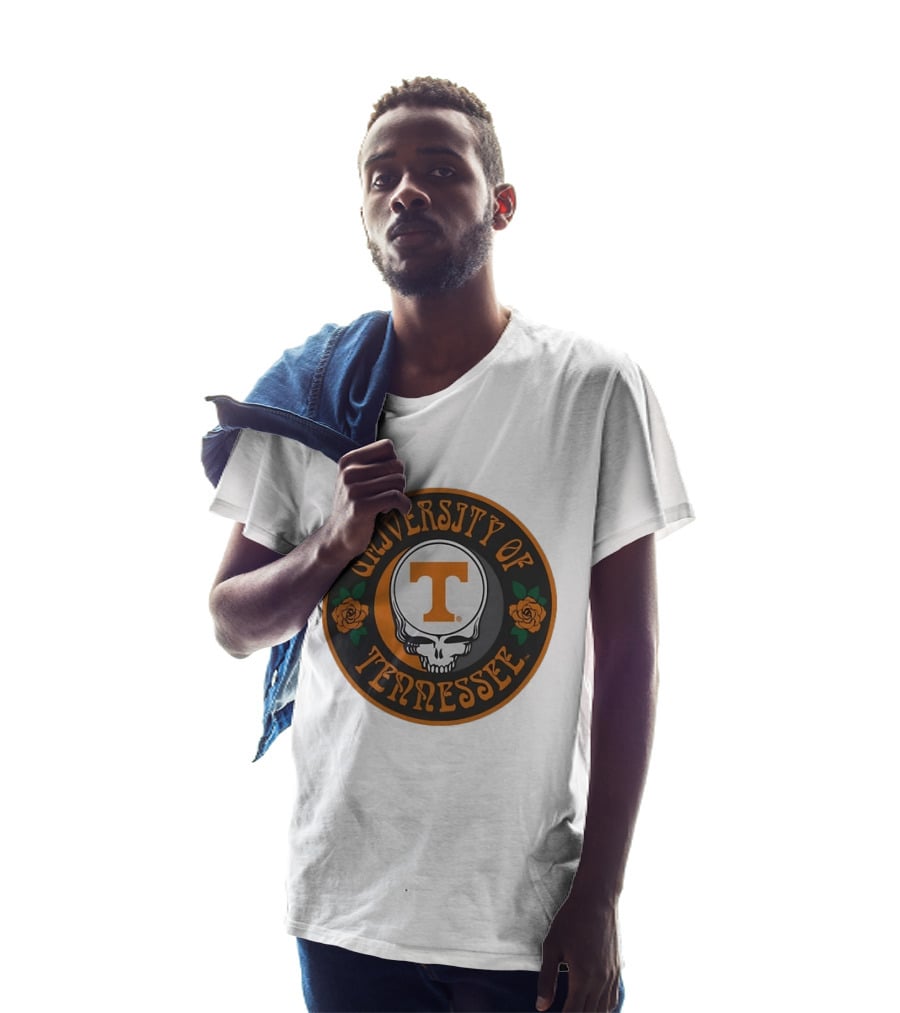 University Of Tennessee Grateful Dead Steal Your Face Skull Roses T-Shirt