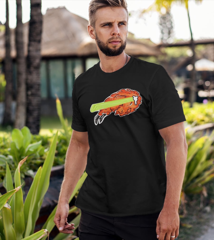 Buffalo Chicken Wing Celery Stick Combo T-Shirt