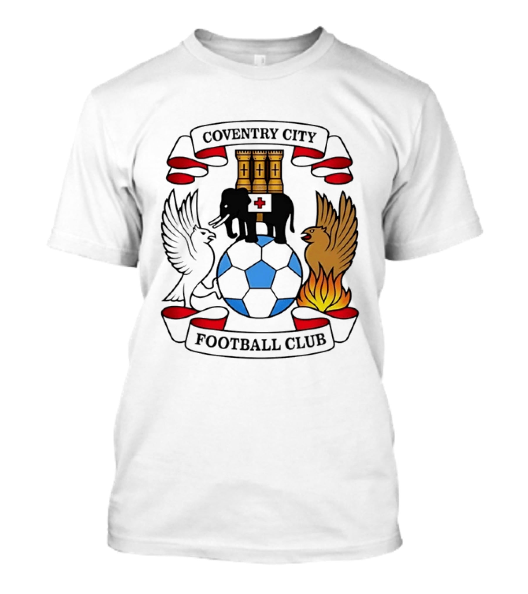 Coventry City Football Club Crest Elephant Phoenix Football T-Shirt