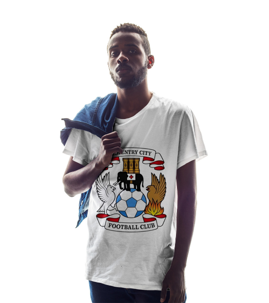 Coventry City Football Club Crest Elephant Phoenix Football T-Shirt