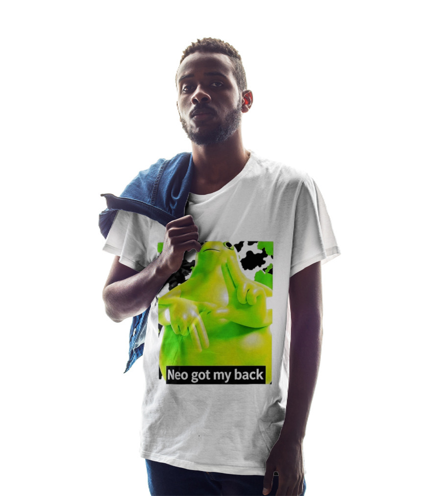 Neo Got My Back Green Frog Meme T-Shirt