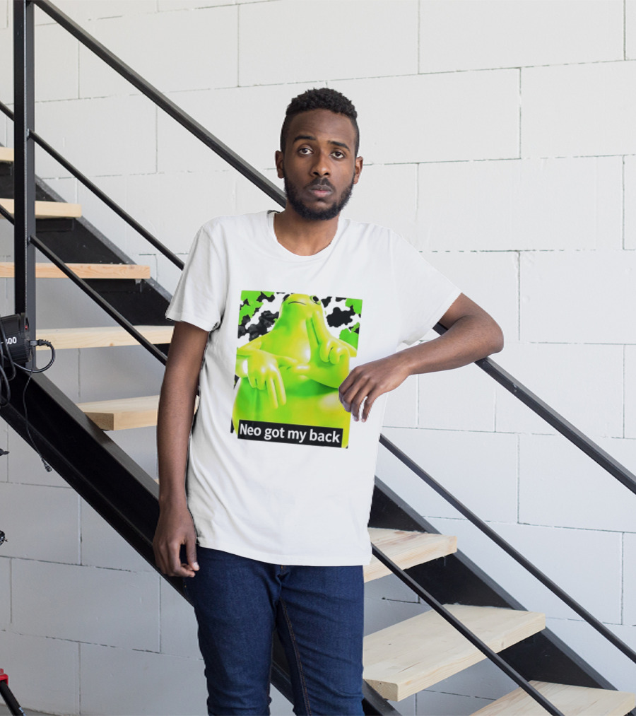 Neo Got My Back Green Frog Meme T-Shirt