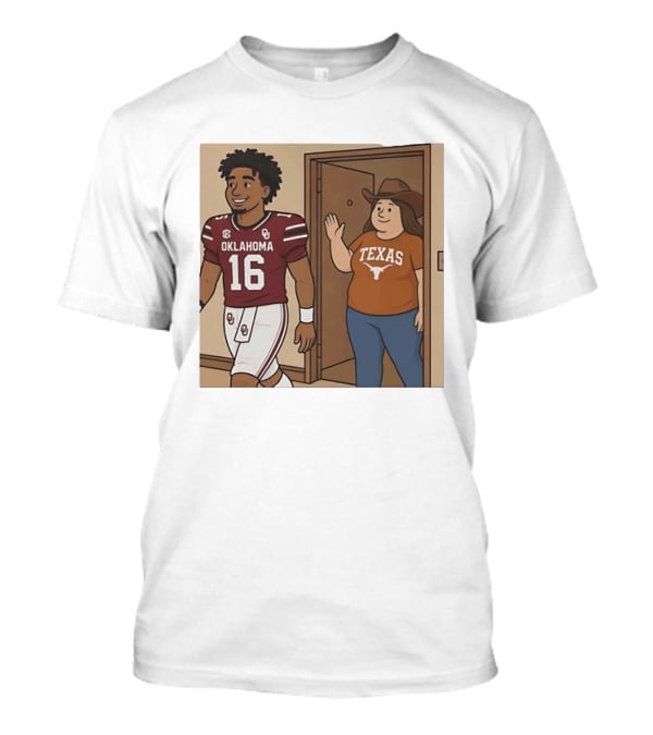 Oklahoma Sooners 16 Vs Texas Longhorns Football SEC Rivalry T-Shirt