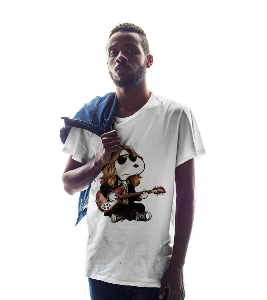 Tom Petty Snoopy Rickenbacker Guitar T-Shirt