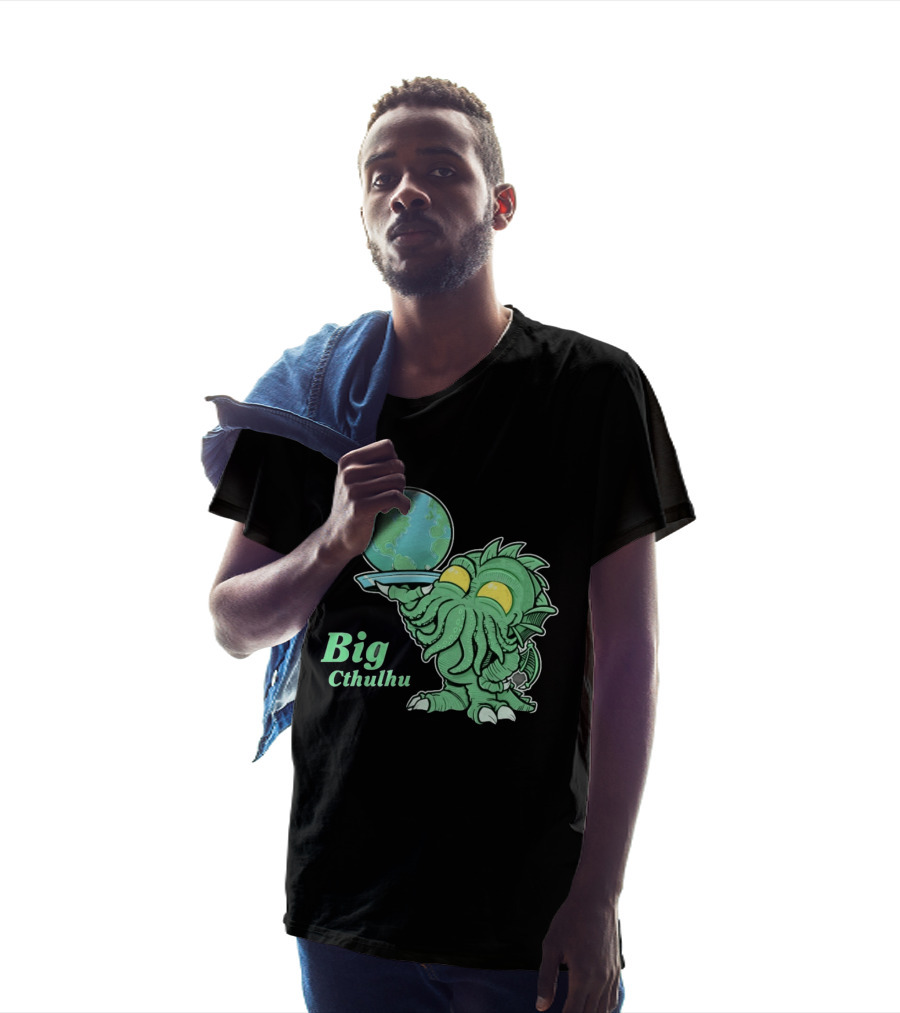 Big Cthulhu Holding The World Lovecraft T-Shirt