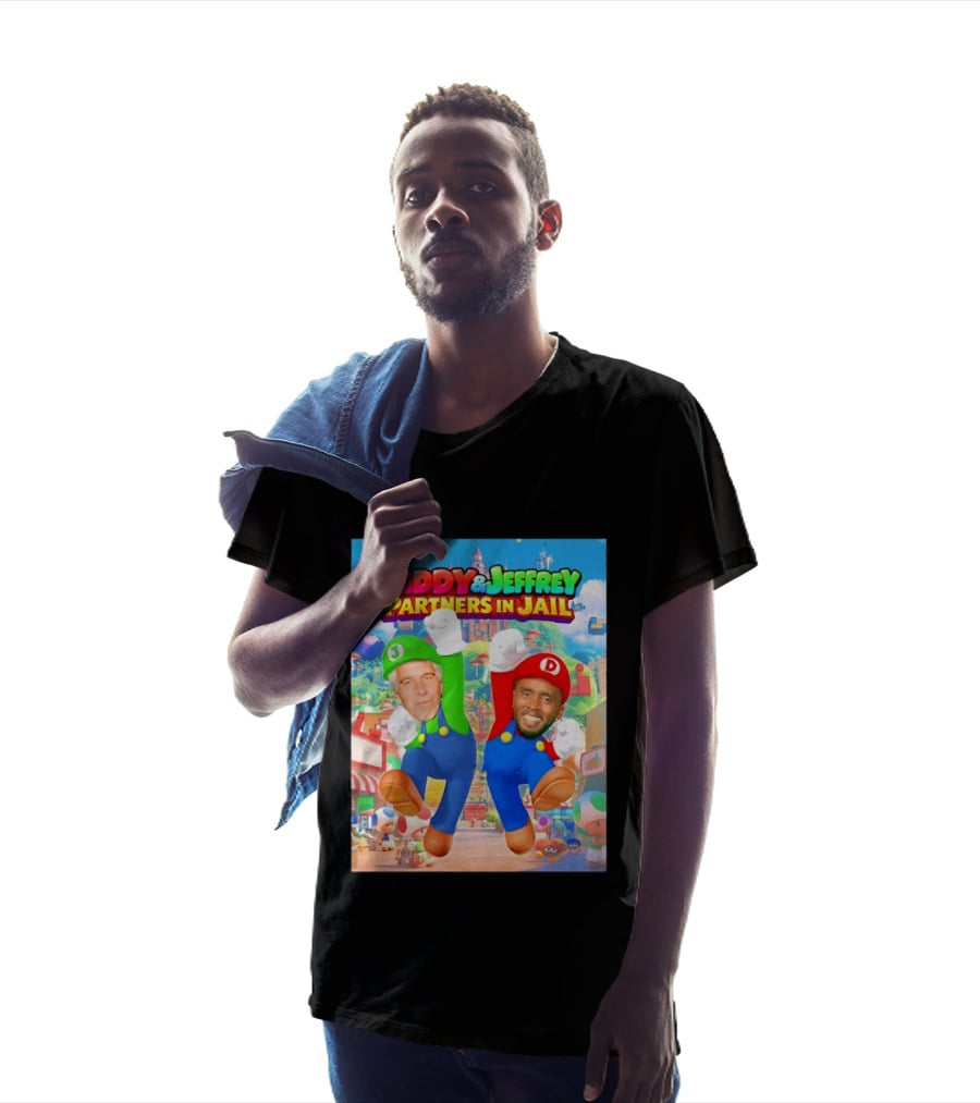 Diddy And Jeffrey Partners In Jail Super Bros Adventure T-Shirt