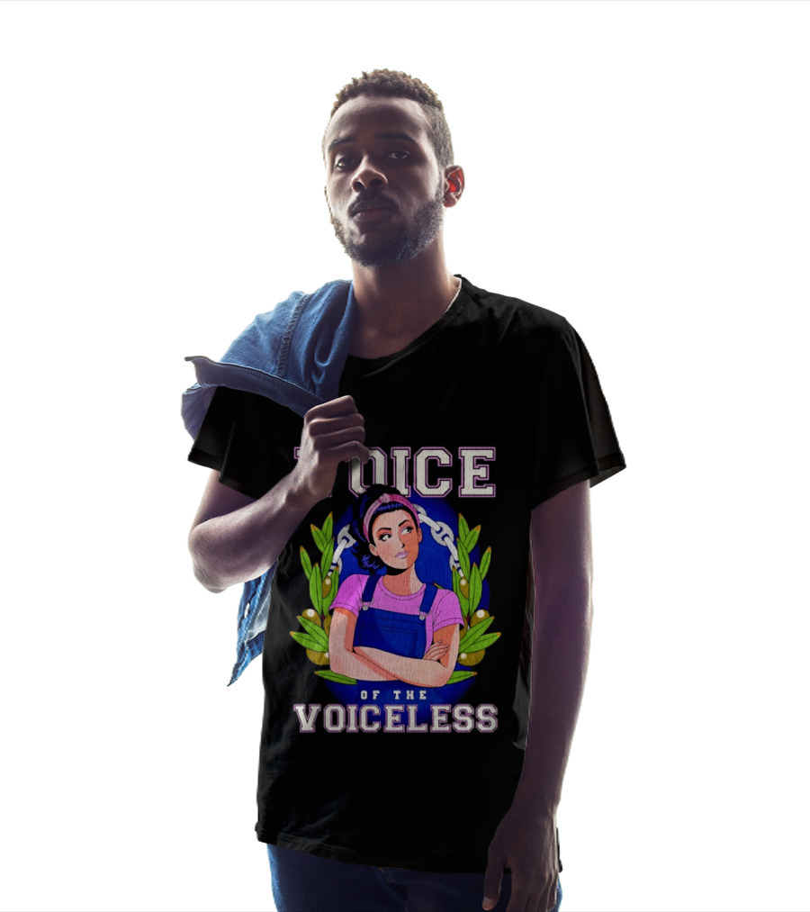 Voice Of The Voiceless Empowerment Women In Denim Chain And Laurel Wreath T-Shirt