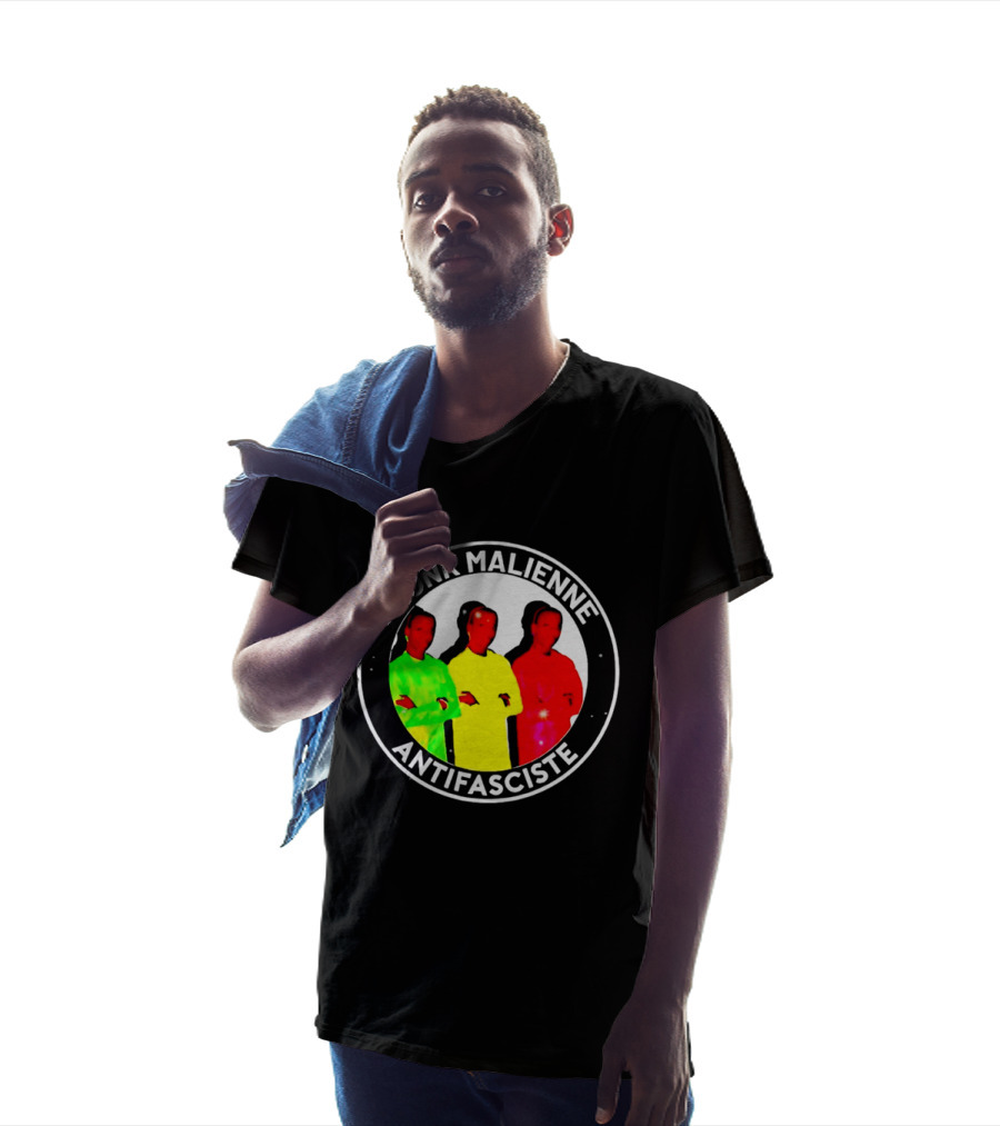 Phonk Malienne Antifasciste Music Mali Circle T-Shirt