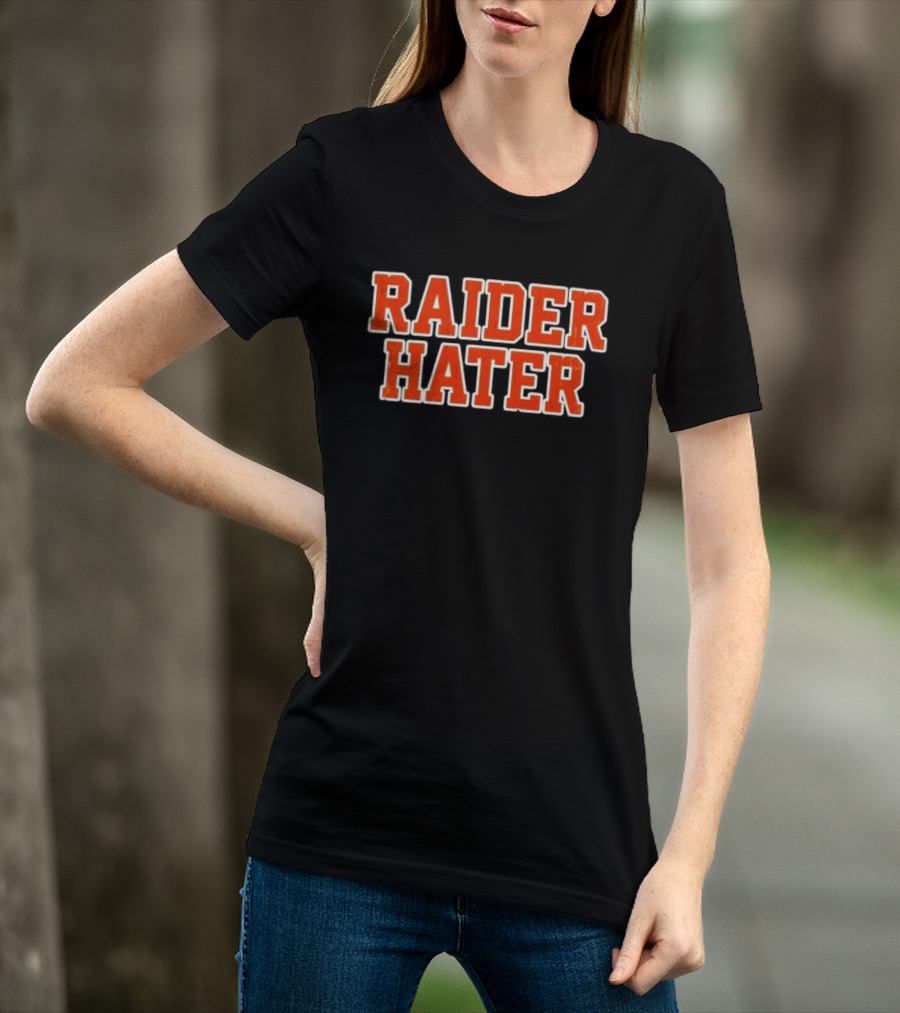 Raider Hater Distressed Rivalry Sports Fans Raiders T-Shirt