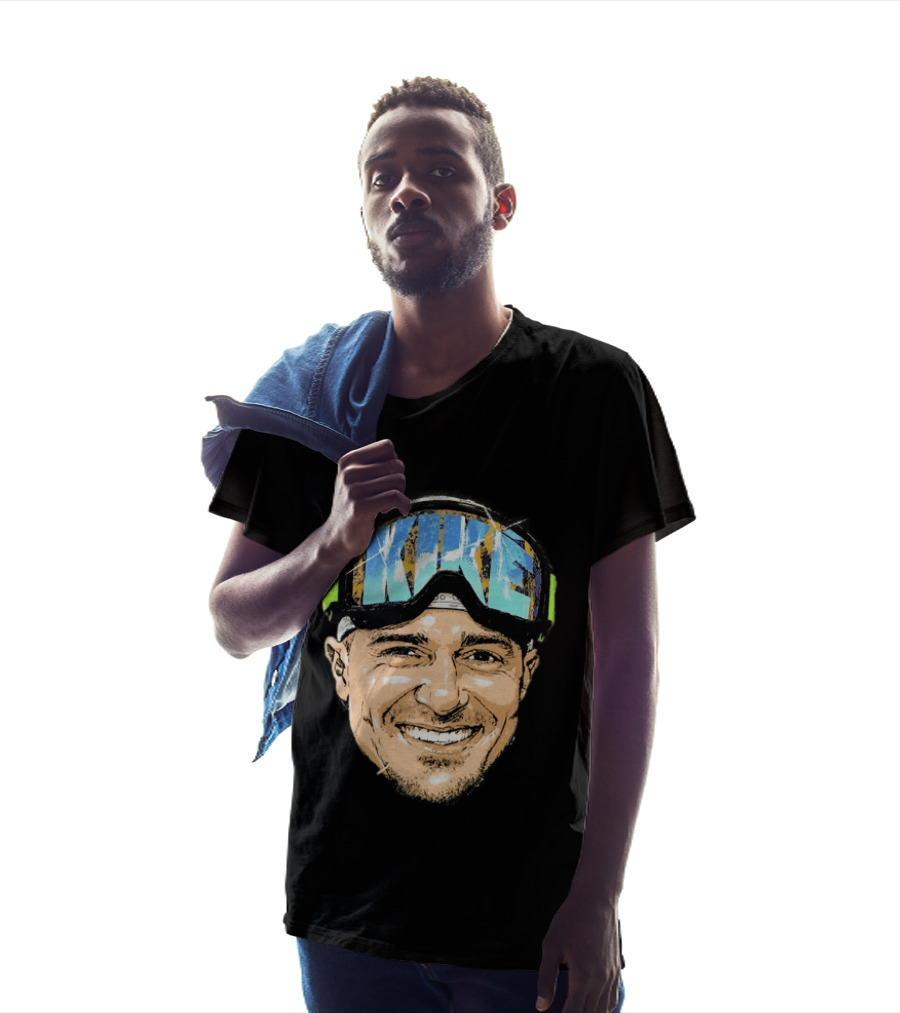 Kike Hernandez Dodgers Number 8 Face Goggles T-Shirt