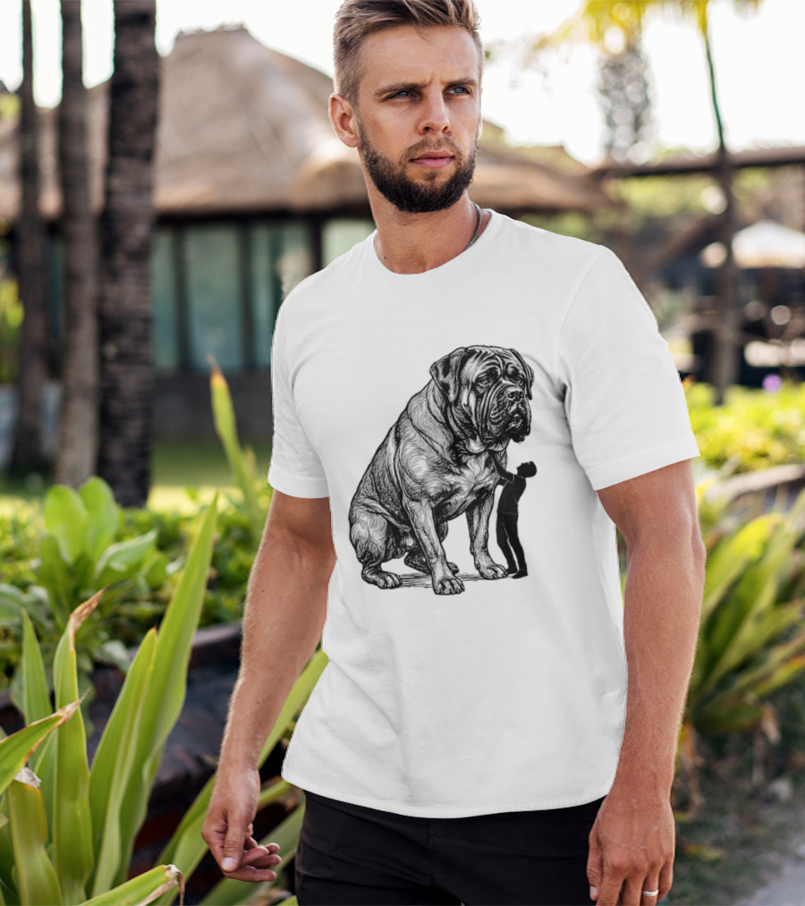 Cane Corso 110 Pounds Leaning On Me Dog Lover T-Shirt
