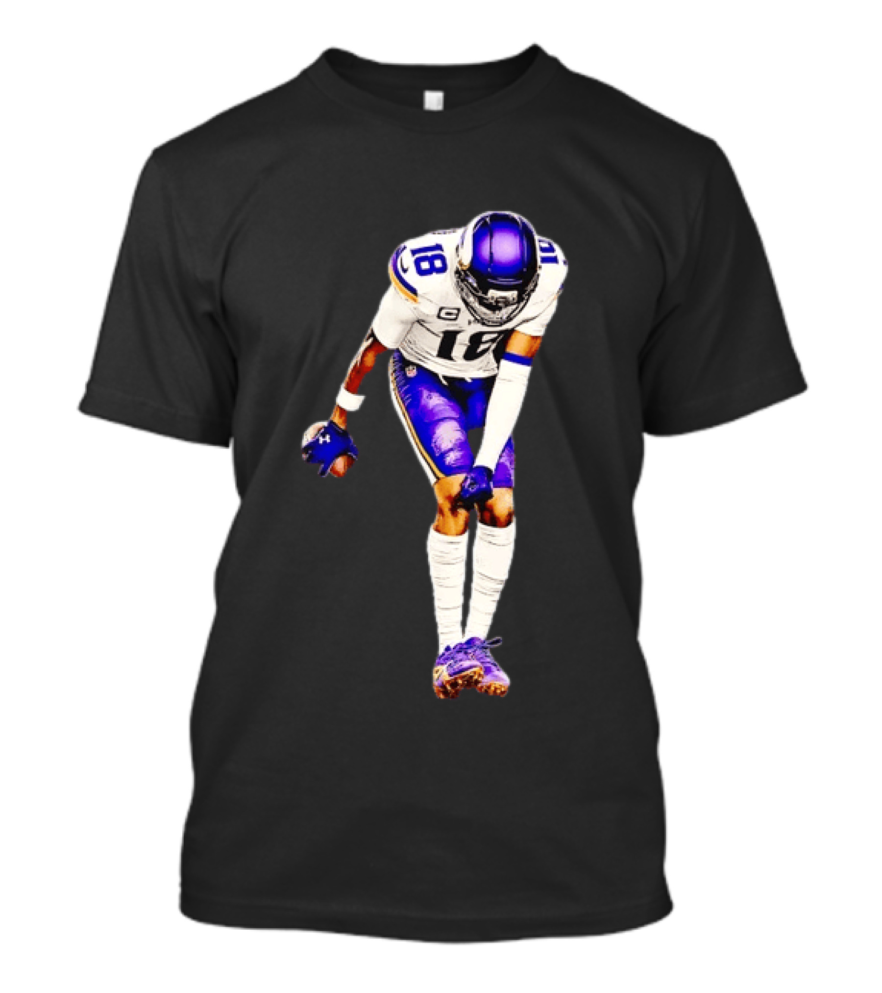 Justin Jefferson 18 Minnesota Vikings Football Player Celebration T-Shirt