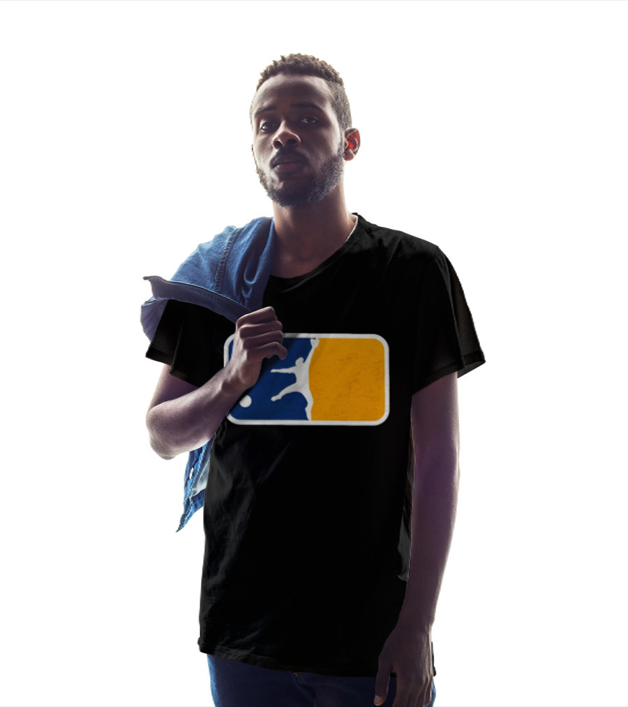 Milwaukee Brewers Baseball Leaping Catch Icon Luis Lara T-Shirt
