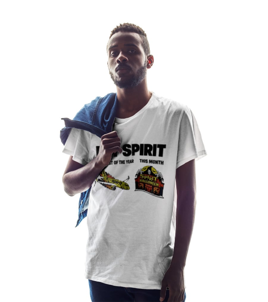 Spirit Airlines Halloween My Spirit The Rest Of The Year This Month T-Shirt