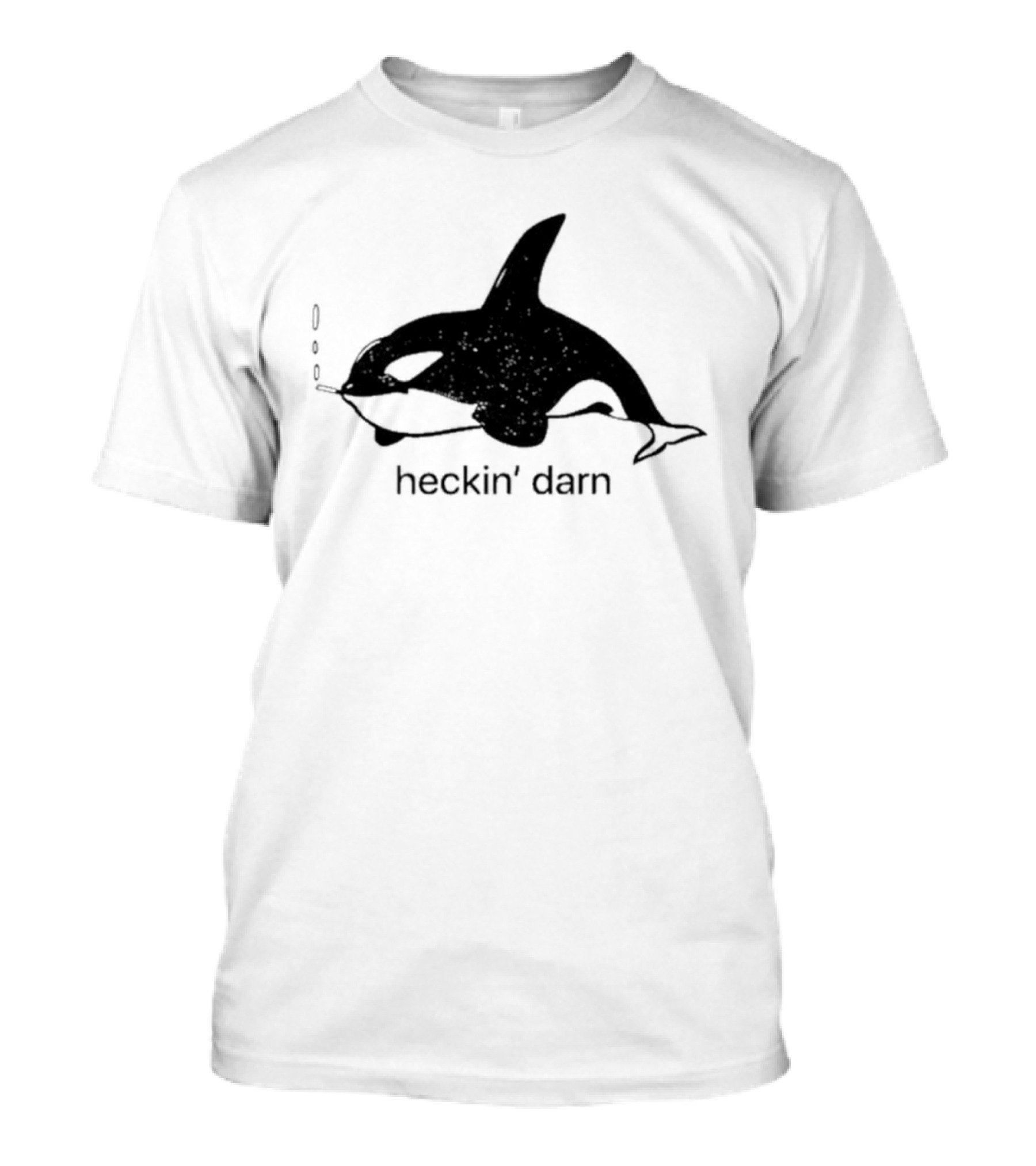 Whale Smoking Cigars Heckin' Darn T-Shirt