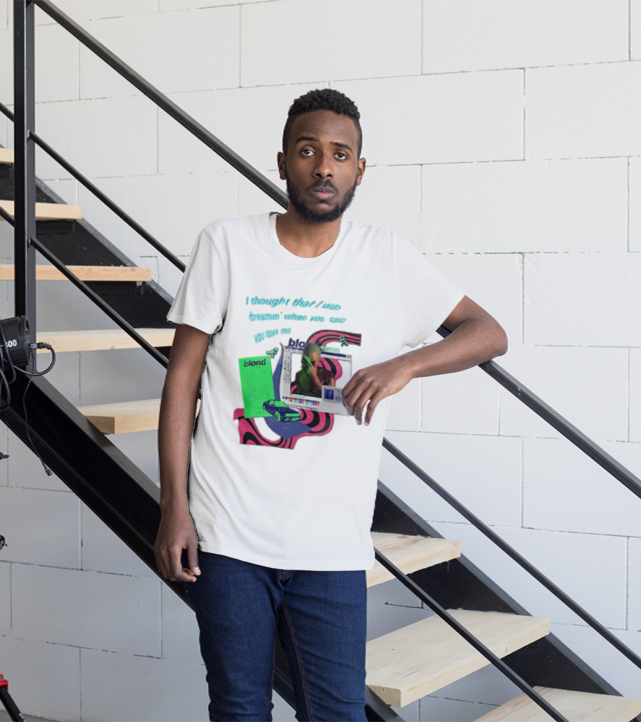 Frank Ocean Blond I Thought That I Was Dreamin Graphic With Green Flyer And Car T-Shirt