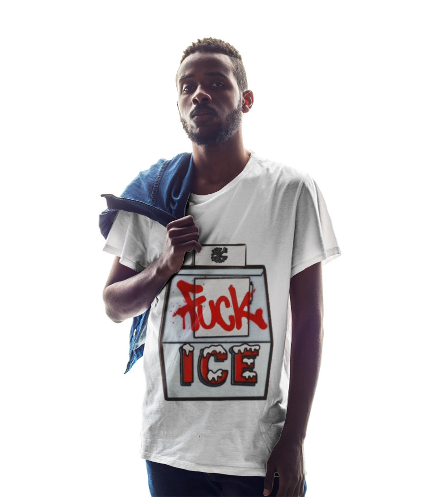 Fuck ICE Hard Enamel Protest Pin T-Shirt