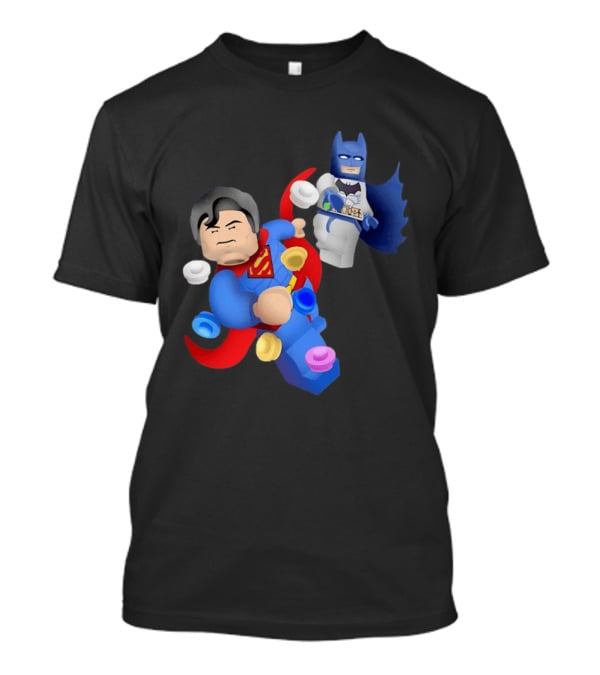 Lego Superman Batman Action Figures Dynamic Duo T-Shirt