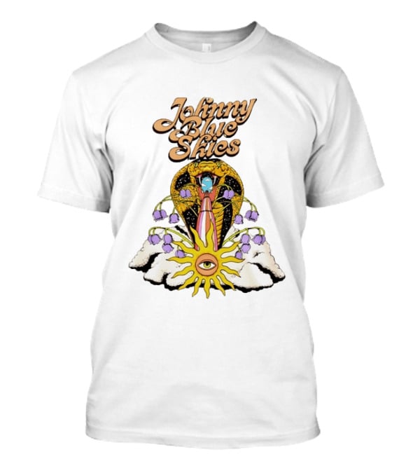 Johnny Blue Skies Cobra Sun Sturgill Simpson Psychedelic Sunflower Cobra Eye T-Shirt